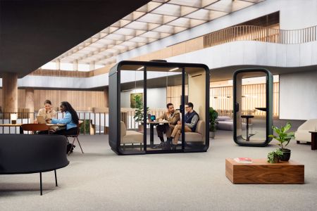 Effiziente Raumlösungen mit Framery: Neue Telefon- und Besprechungsboxen in unserem Showroom