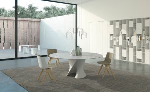 S Table, Stuhl Aiku, Regal Random Box, Bank Le Blanc, Beistelltisch SAG (© MDF Italia)