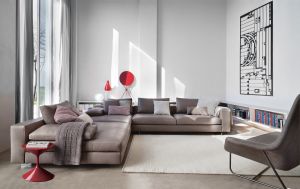 Sofa Scott, Beistelltisch Tempo (© Zanotta)