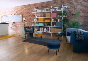 Sofa und Sessel Cup, Hocker Little Tom (© Richard Lampert)